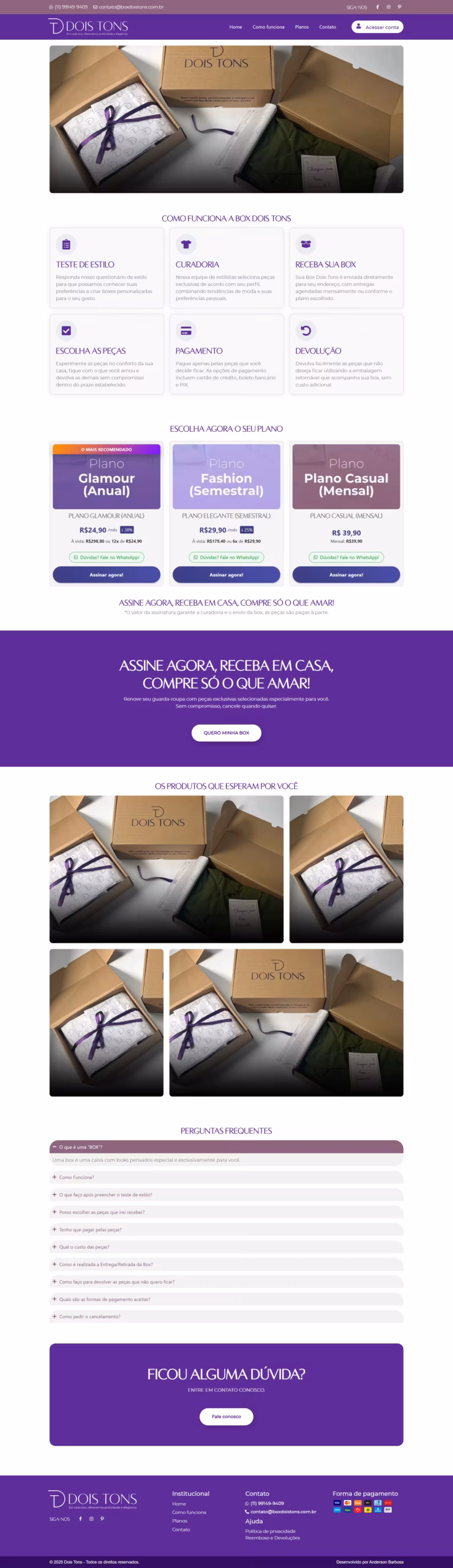 Box Dois Tons – Assinatura de Roupas Femininas
